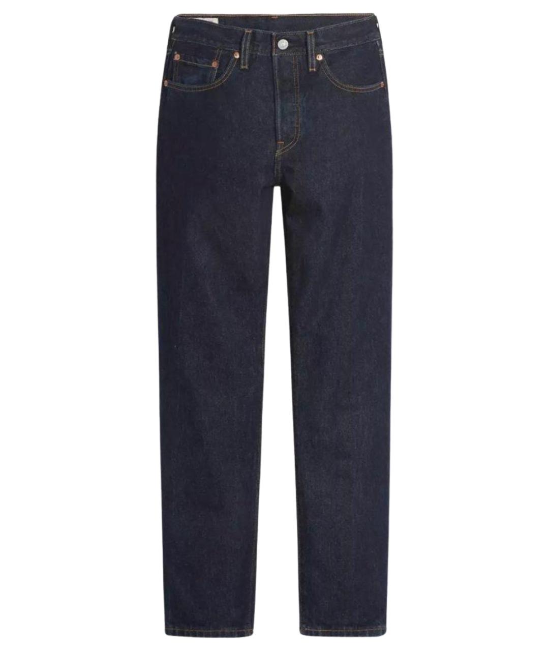 LEVI'S Темно-синие хлопковые прямые джинсы, фото 1