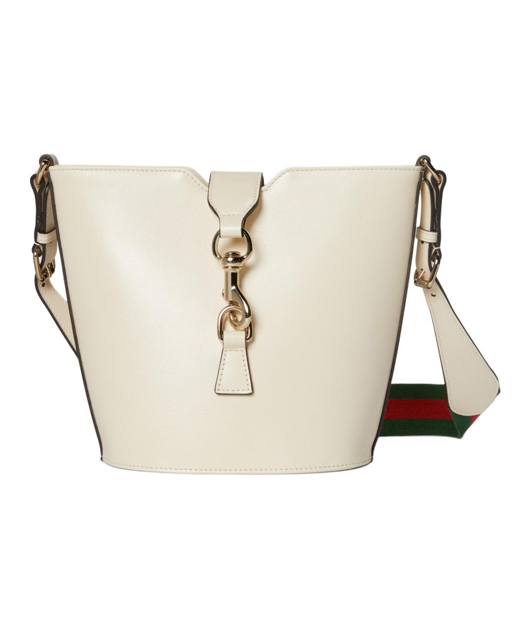 GUCCI Белая кожаная сумка через плечо, фото 1