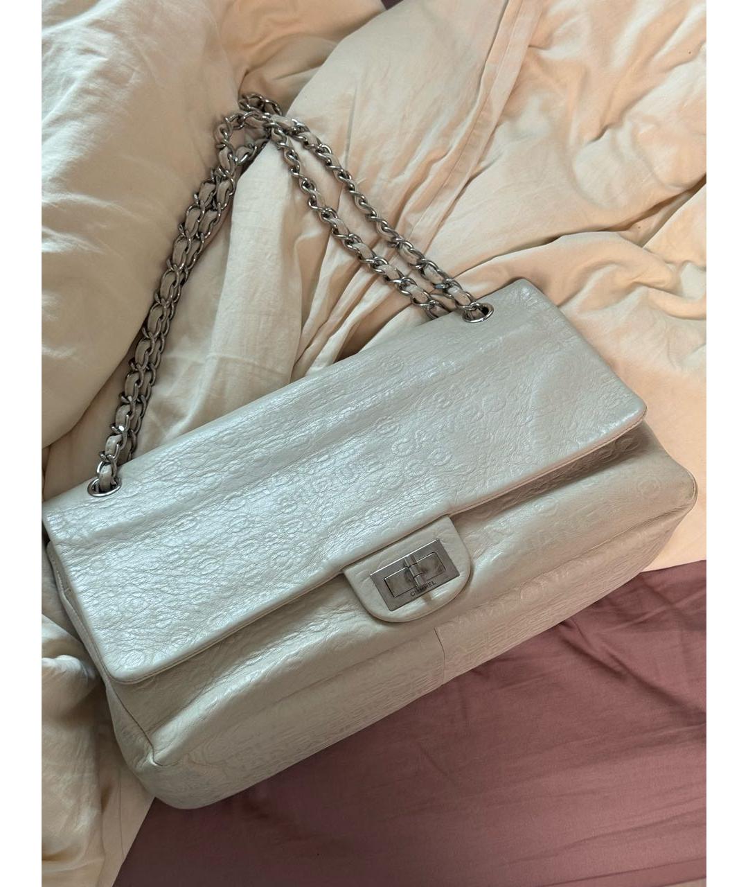 CHANEL Бежевая кожаная сумка через плечо, фото 2