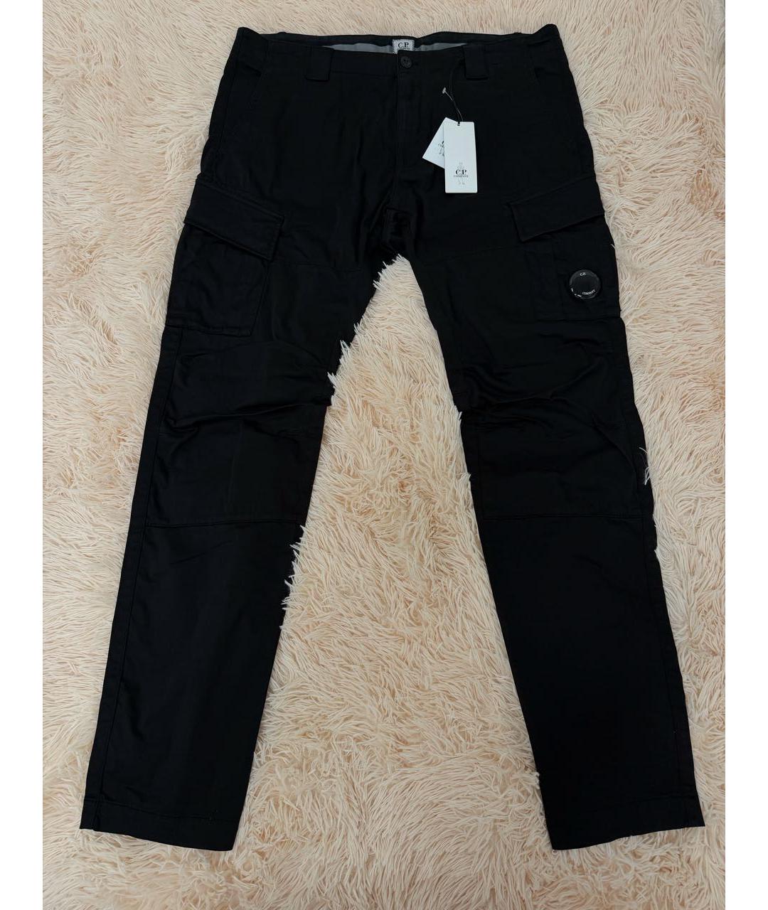 CP COMPANY Черные хлопковые повседневные брюки, фото 3