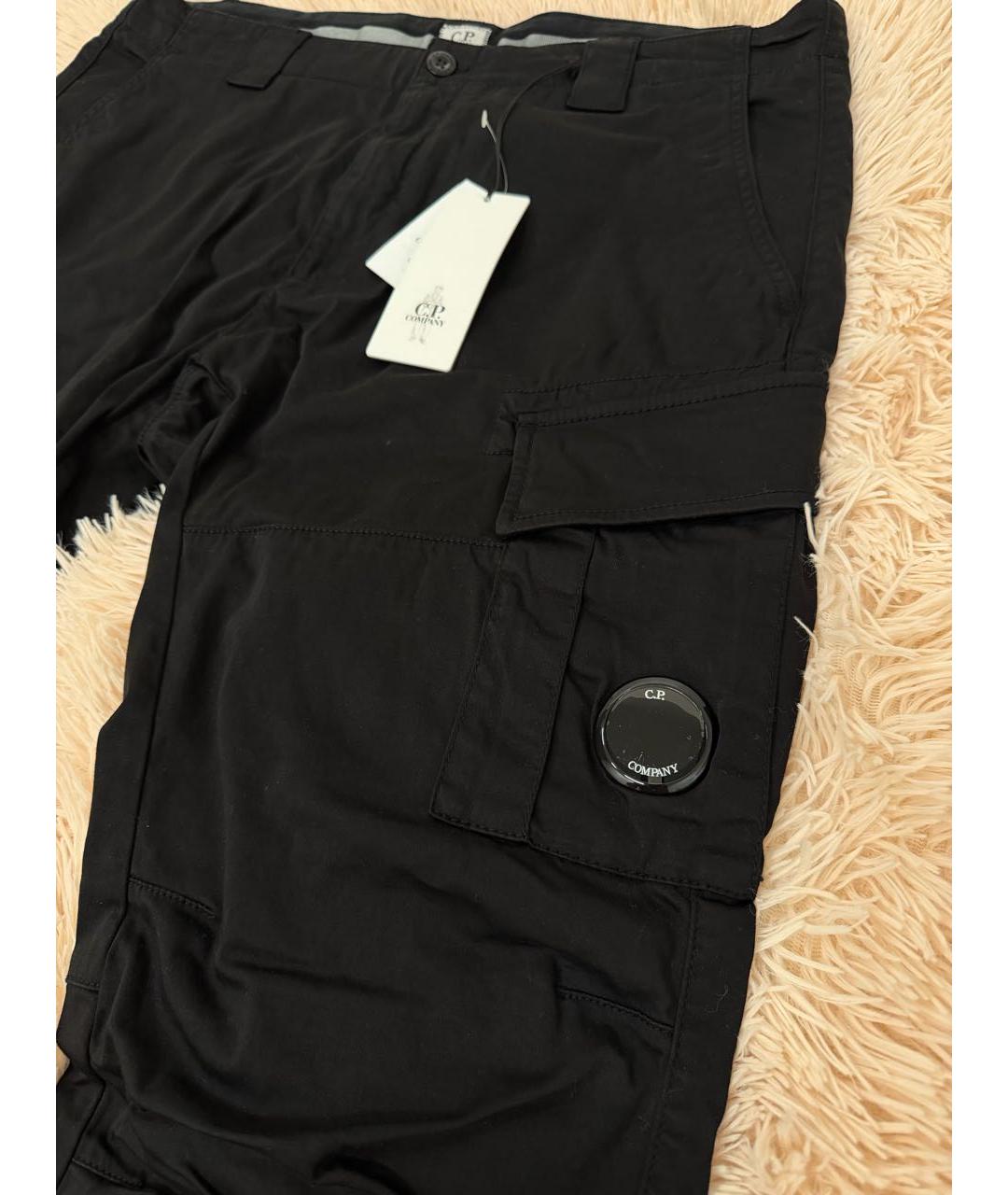 CP COMPANY Черные хлопковые повседневные брюки, фото 4