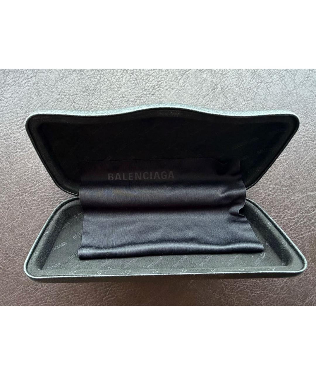 BALENCIAGA Серебряные металлические солнцезащитные очки, фото 5