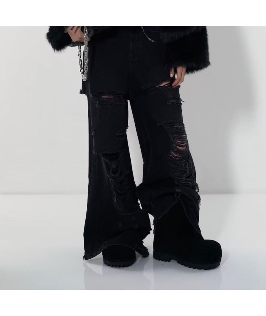 BALENCIAGA Черные замшевые сапоги, фото 4