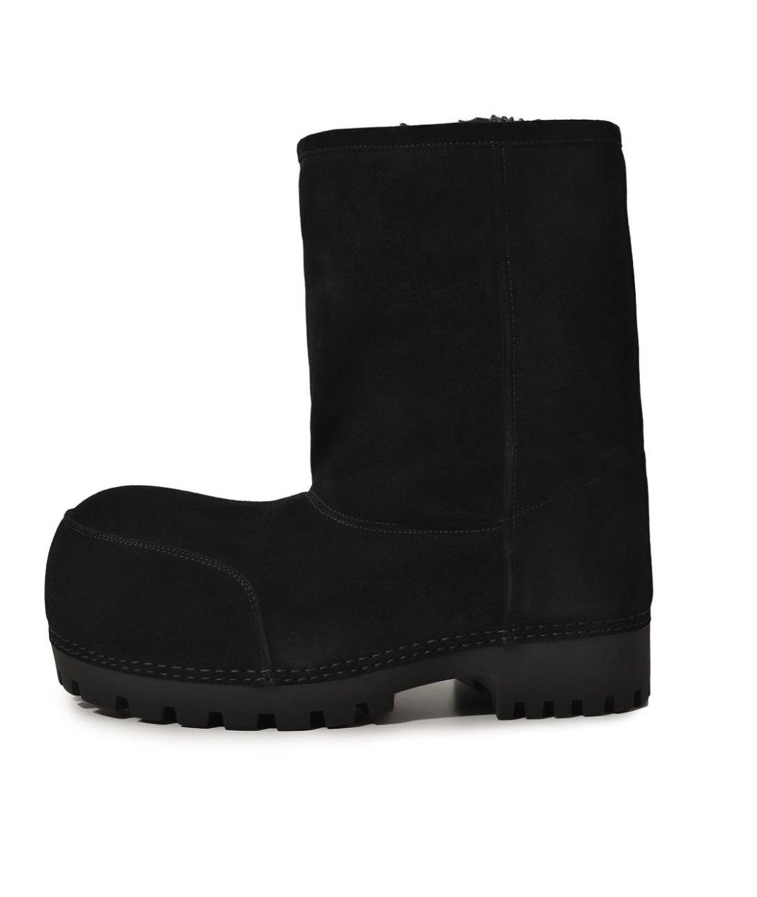 BALENCIAGA Черные замшевые сапоги, фото 6