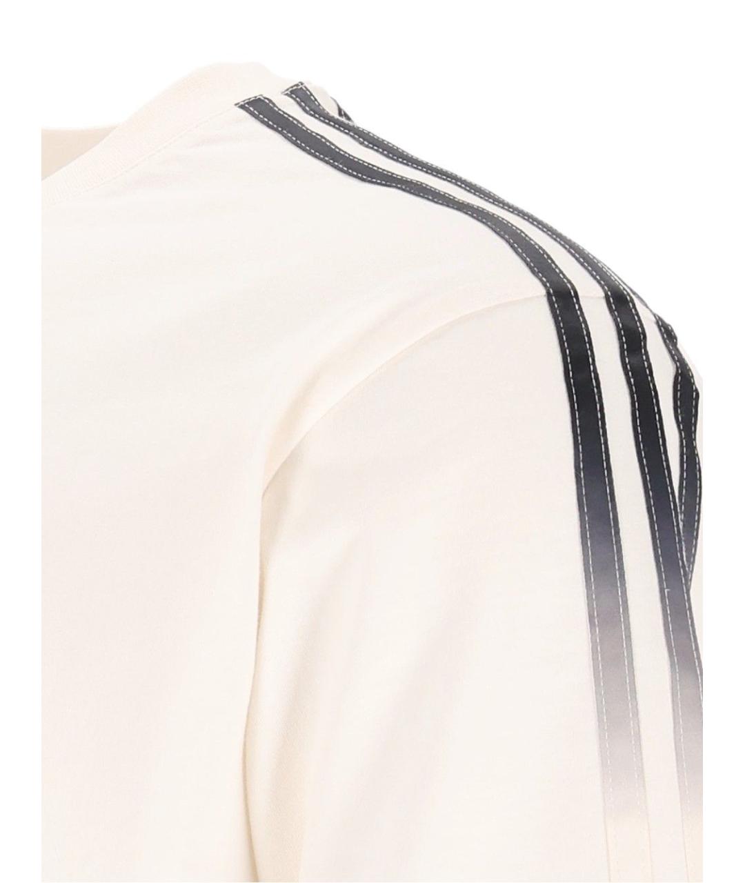 ADIDAS Белая хлопковая футболка, фото 3