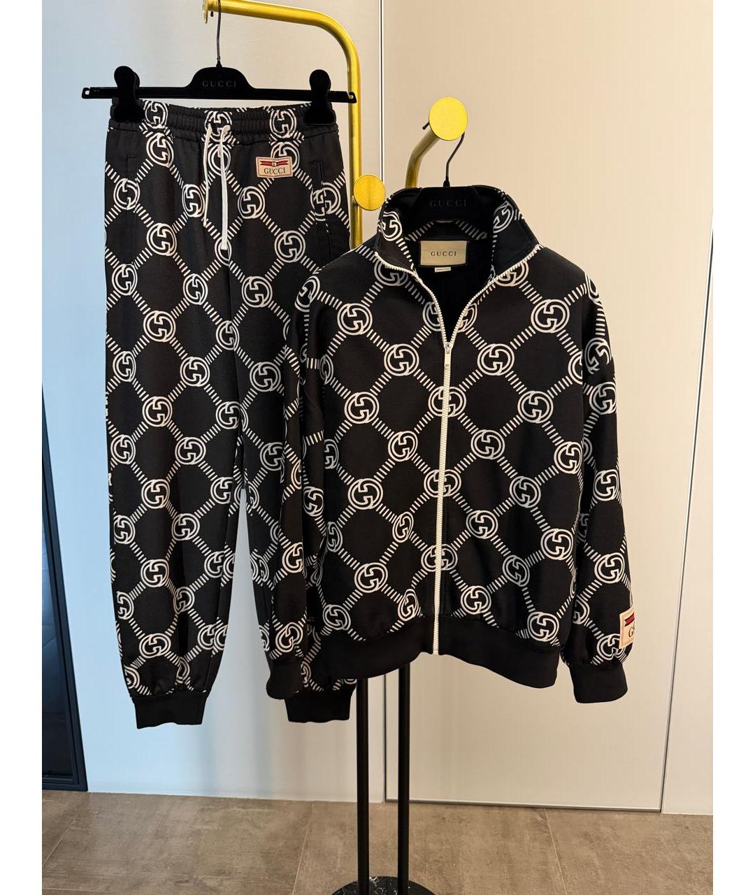 GUCCI Черный хлопковый спортивные костюмы, фото 9