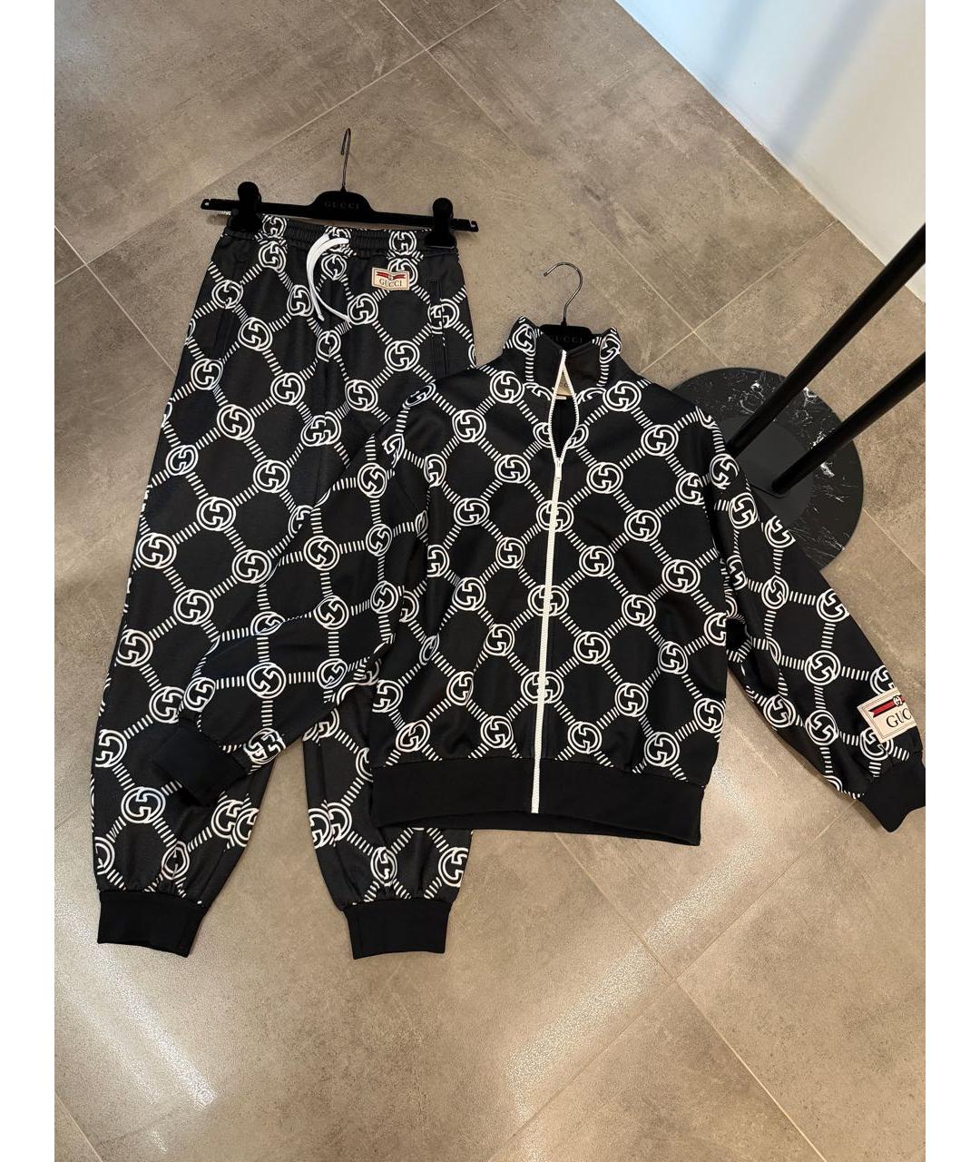 GUCCI Черный хлопковый спортивные костюмы, фото 3