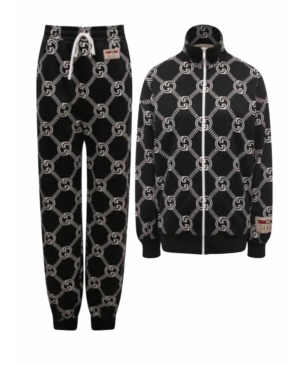 GUCCI Черный хлопковый спортивные костюмы, фото 1