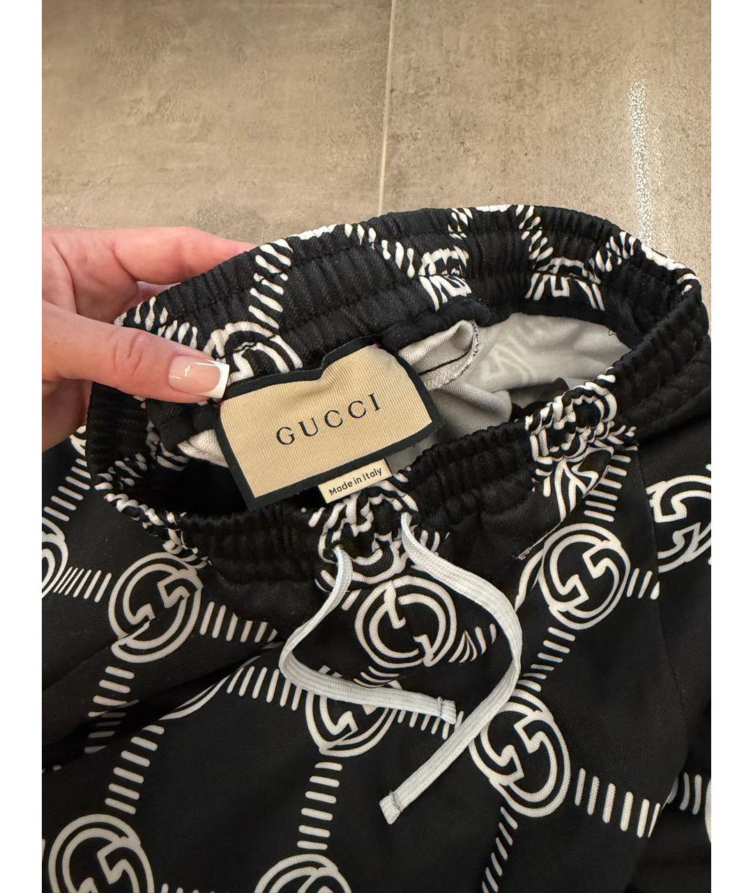 GUCCI Черный хлопковый спортивные костюмы, фото 5