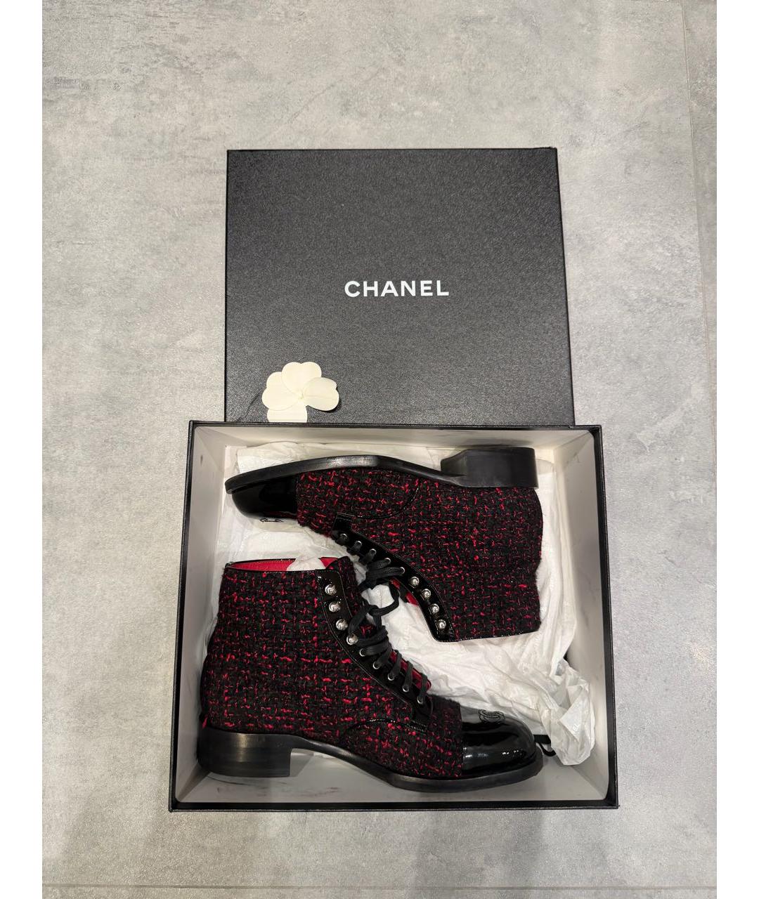 CHANEL Текстильные ботинки, фото 6