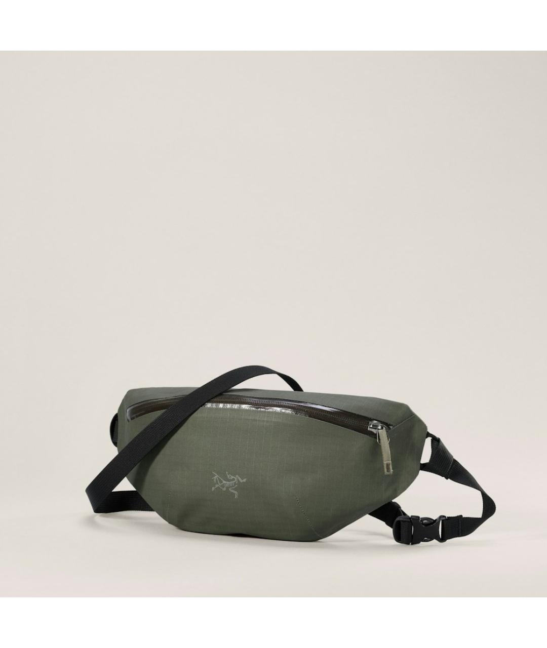 ARCTERYX Зеленая нейлоновая поясная сумка, фото 5