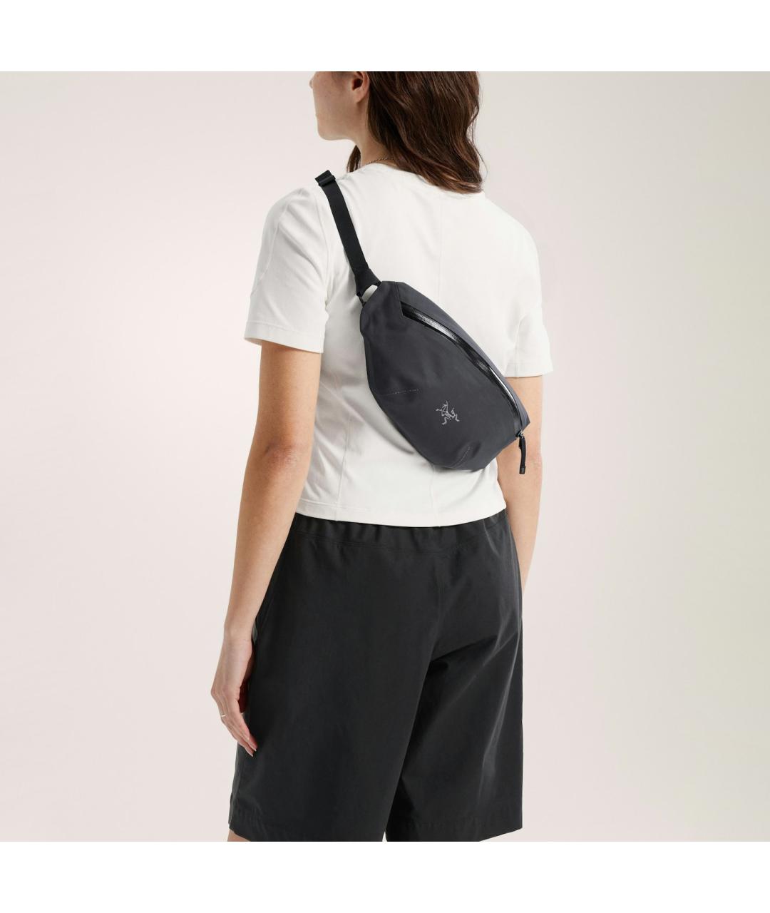 ARCTERYX Черная нейлоновая поясная сумка, фото 7
