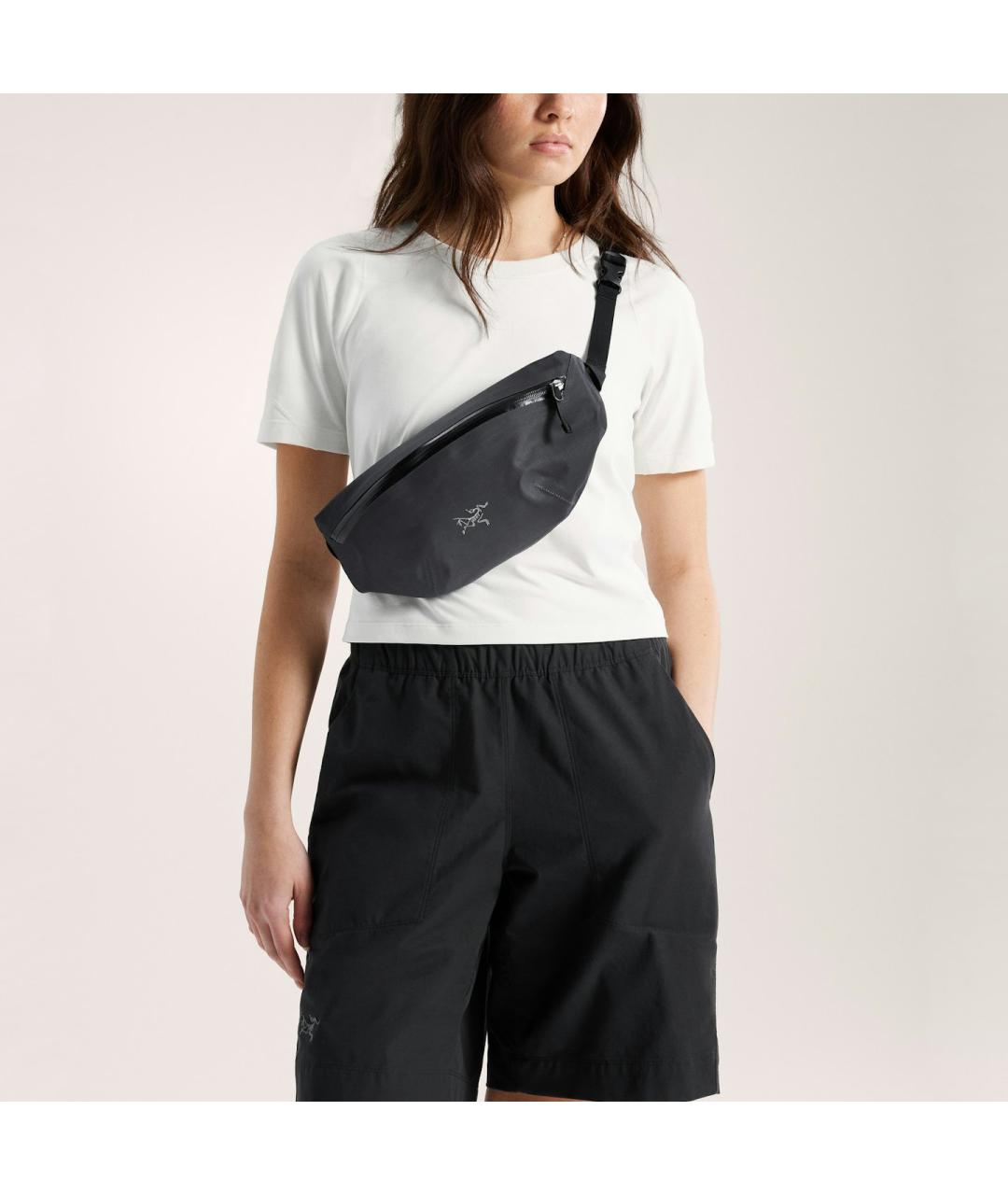 ARCTERYX Черная нейлоновая поясная сумка, фото 8