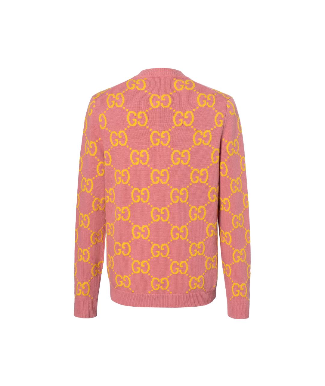 GUCCI Розовый шерстяной кардиган, фото 2