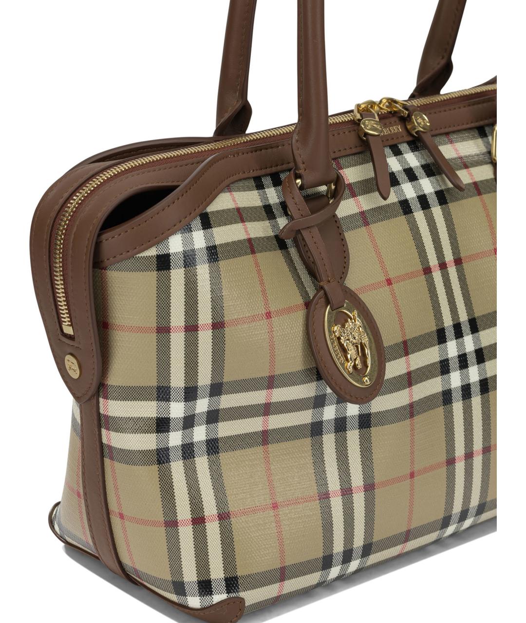 BURBERRY Бежевая канва сумка тоут, фото 4