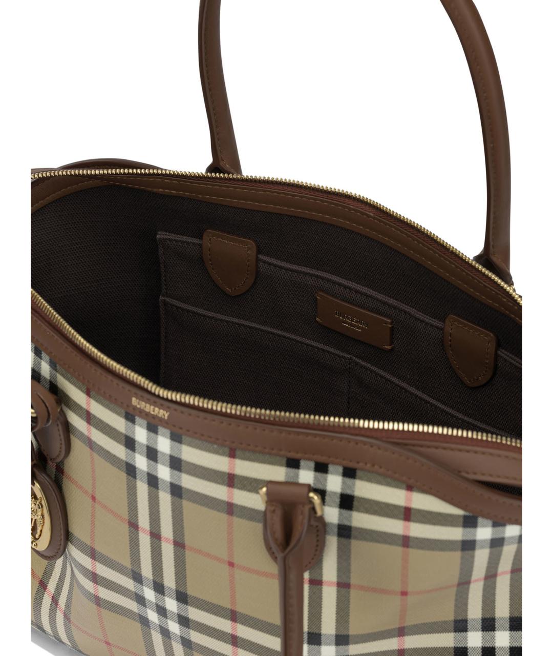 BURBERRY Бежевая канва сумка тоут, фото 5