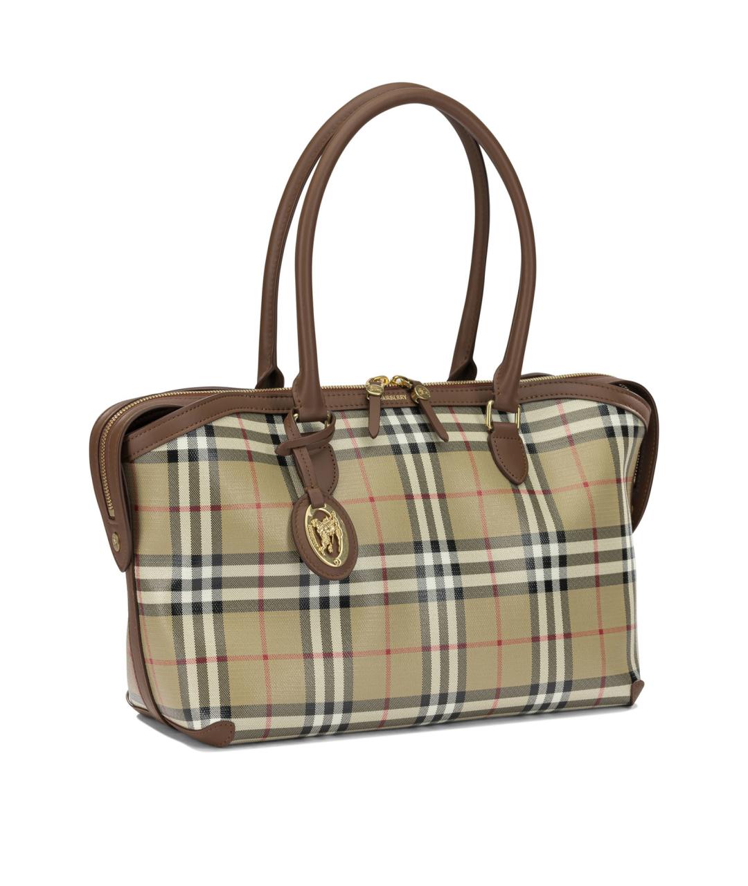 BURBERRY Бежевая канва сумка тоут, фото 2