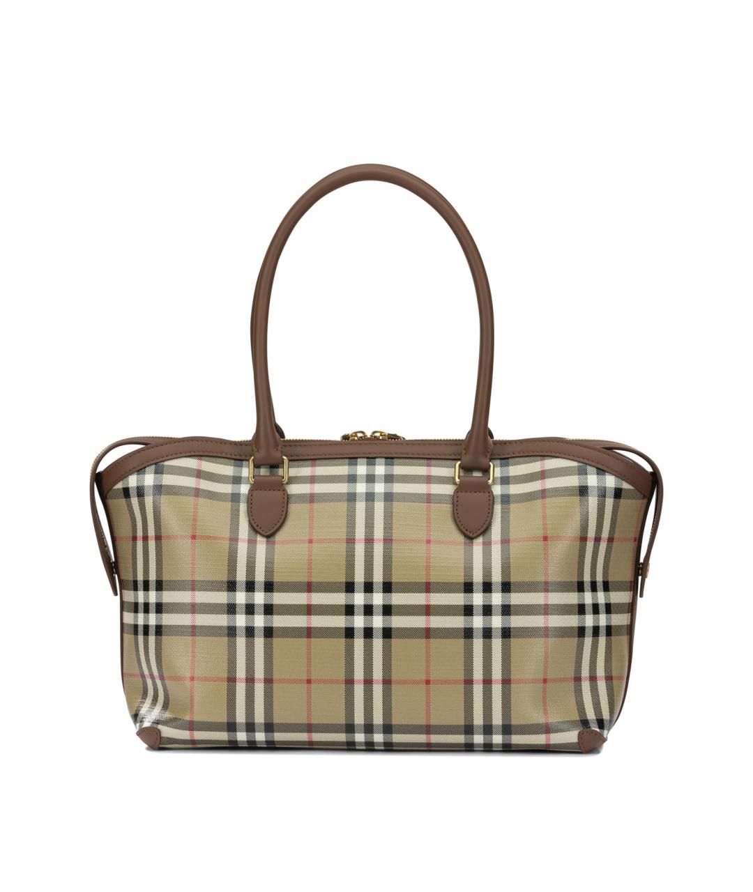 BURBERRY Бежевая канва сумка тоут, фото 3
