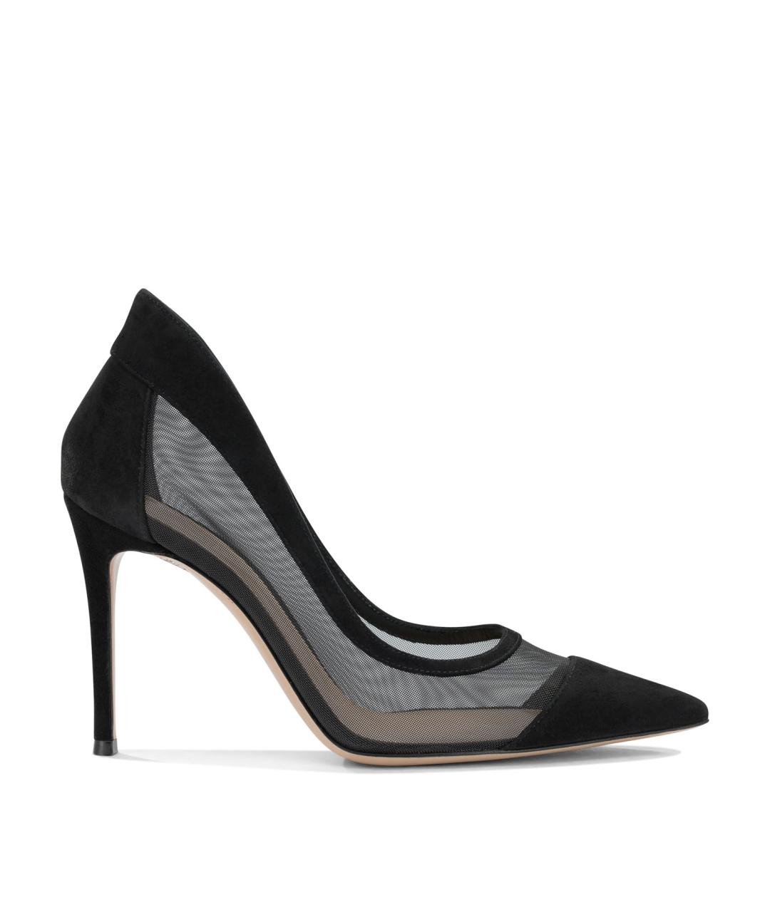 GIANVITO ROSSI Черные текстильные туфли, фото 1