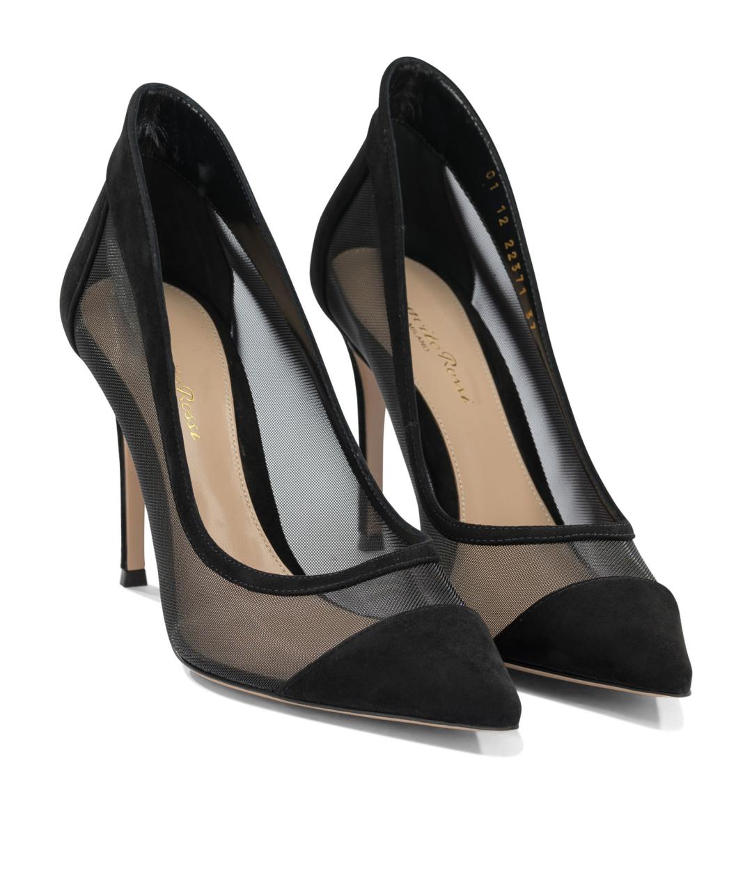 GIANVITO ROSSI Черные текстильные туфли, фото 2
