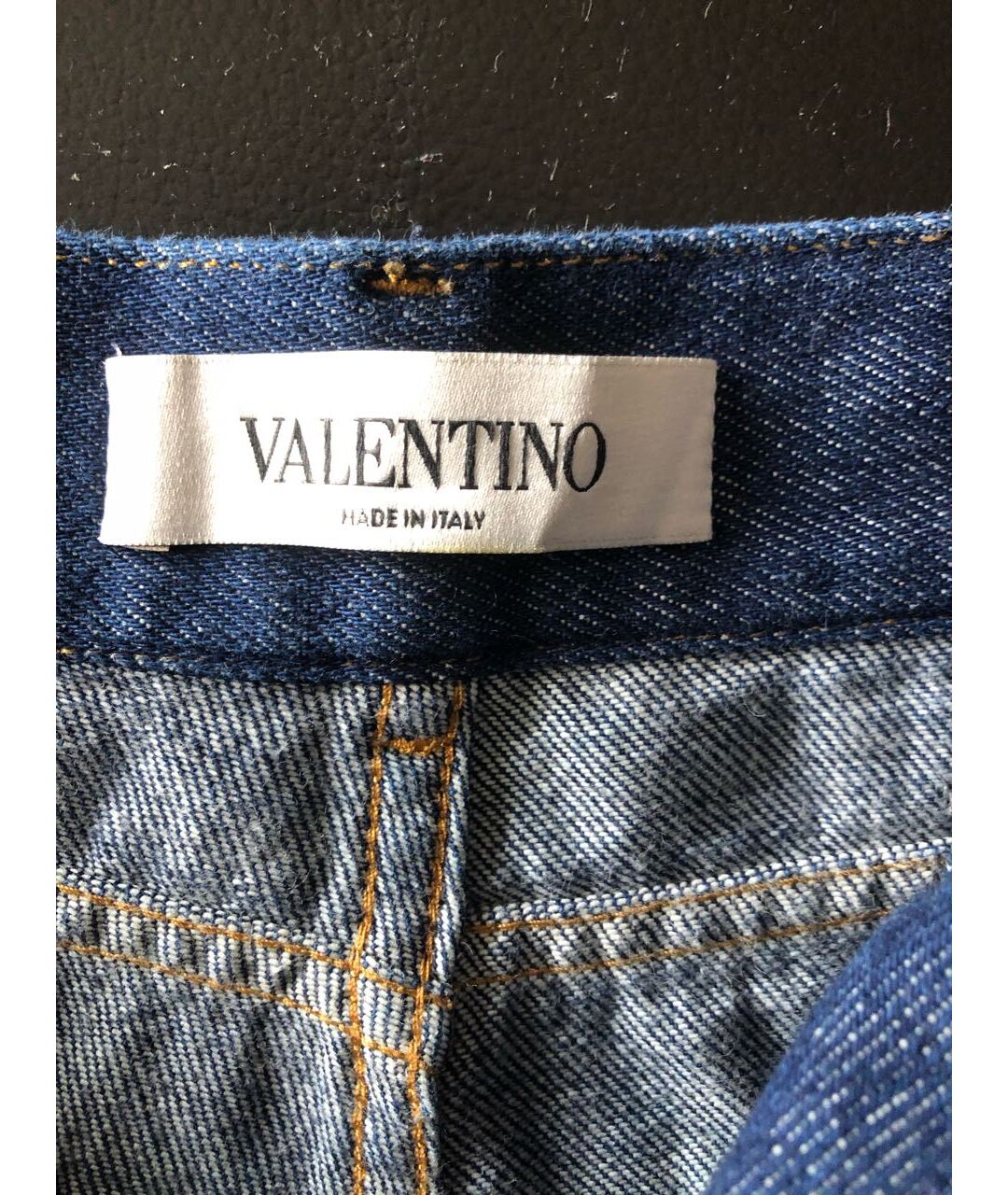 VALENTINO Голубые прямые джинсы, фото 5