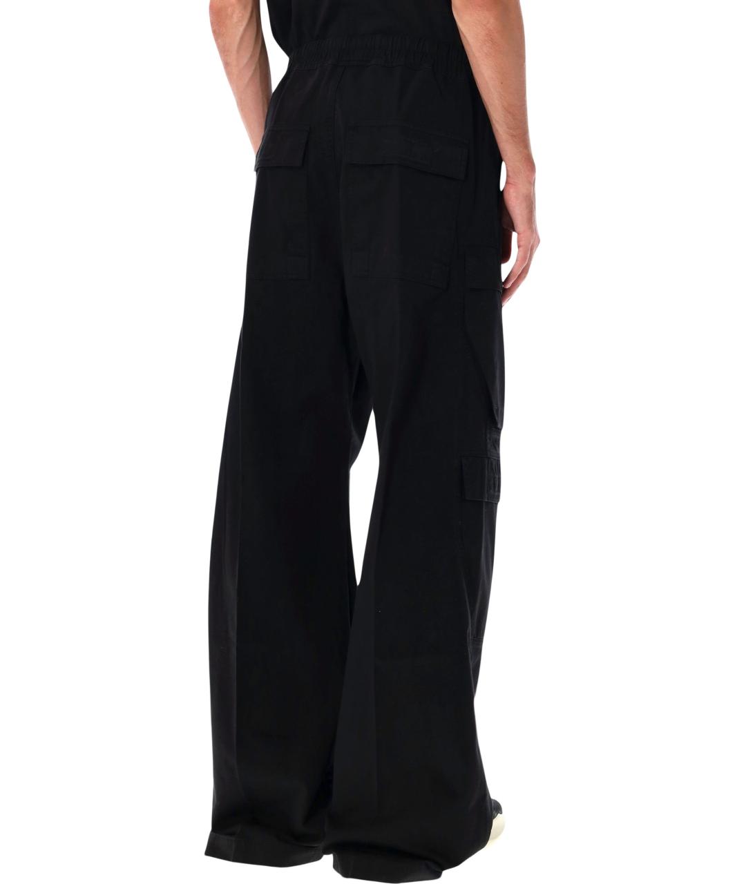 RICK OWENS DRKSHDW Черные хлопковые повседневные брюки, фото 2