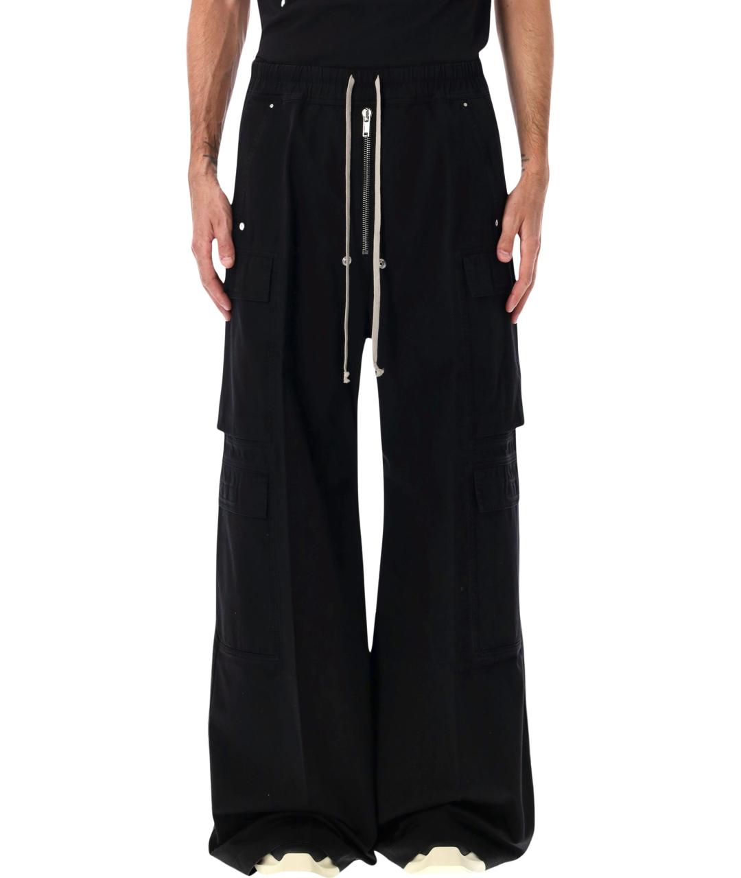 RICK OWENS DRKSHDW Черные хлопковые повседневные брюки, фото 1