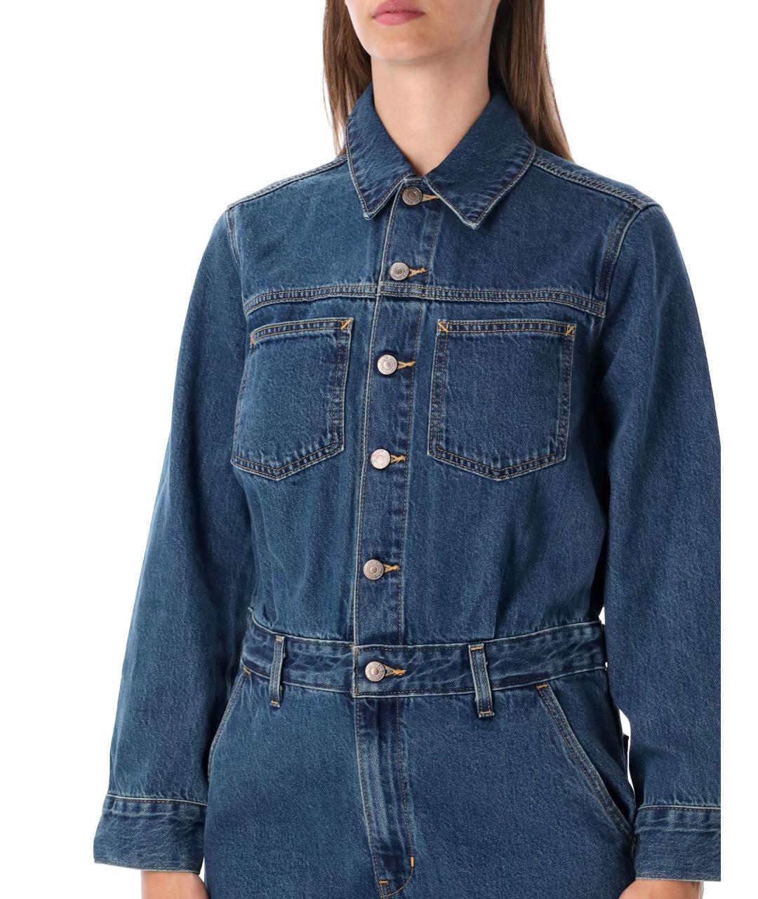 LEVI'S Синий хлопковый комбинезон, фото 3