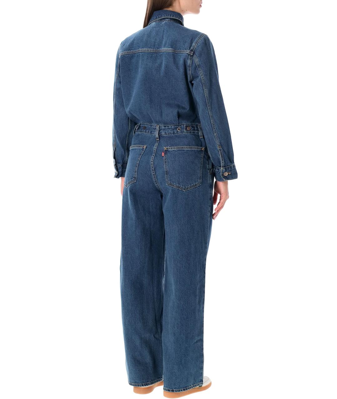 LEVI'S Синий хлопковый комбинезон, фото 2