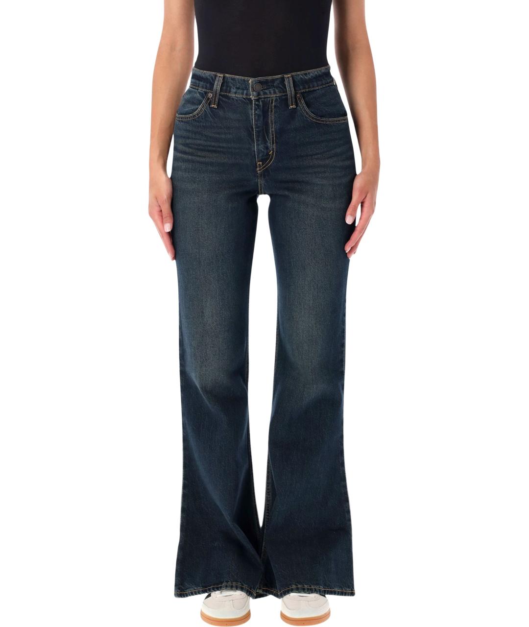 LEVI'S Синие хлопковые прямые джинсы, фото 1