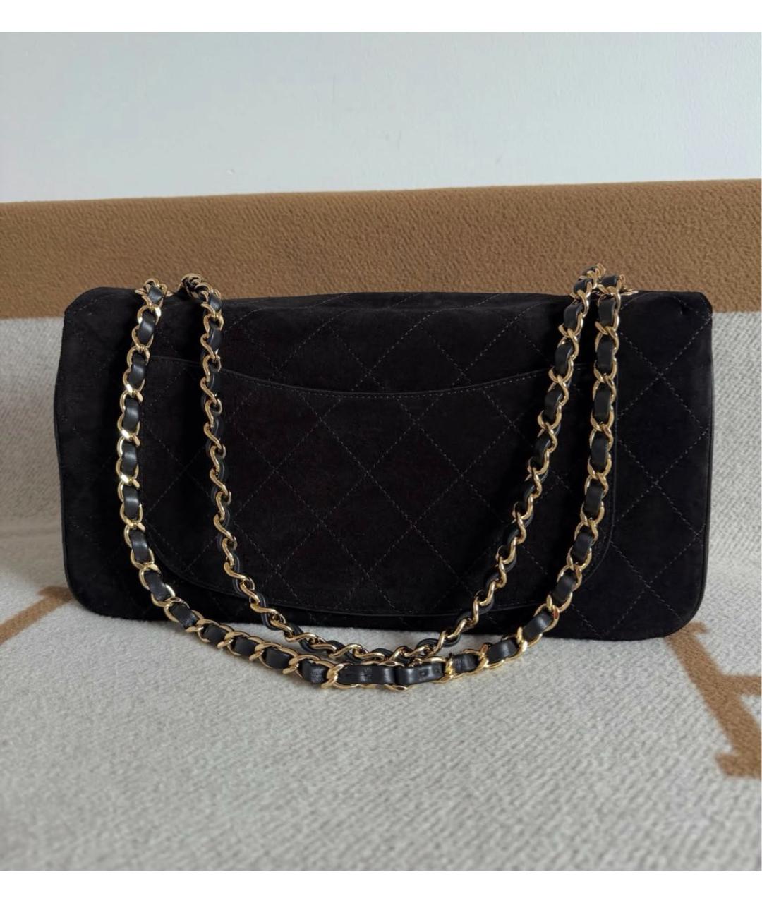 CHANEL Черная замшевая сумка через плечо, фото 4
