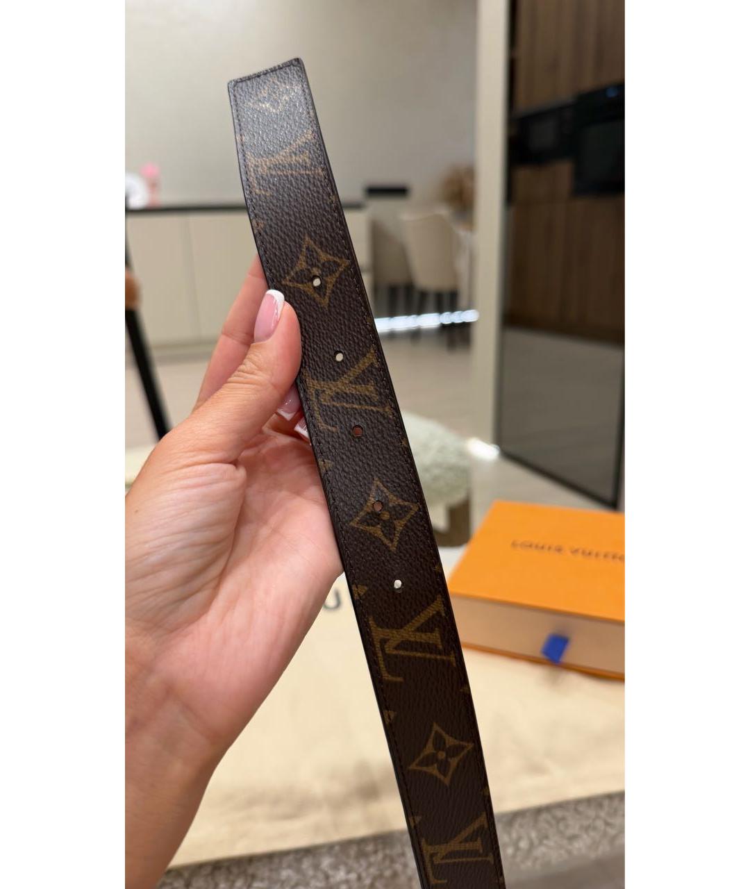 LOUIS VUITTON Черный ремень, фото 6