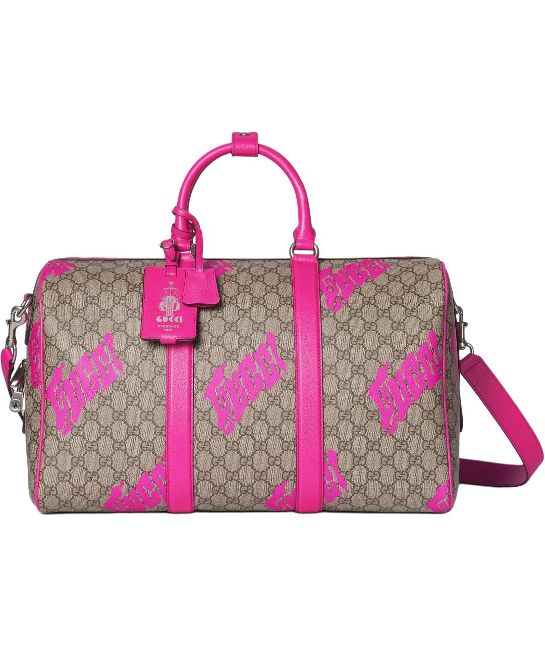 GUCCI Бежевая канва дорожная/спортивная сумка, фото 1