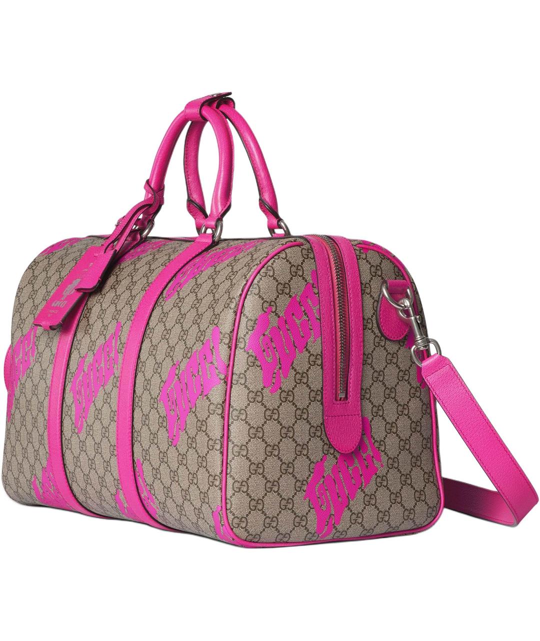 GUCCI Бежевая канва дорожная/спортивная сумка, фото 3