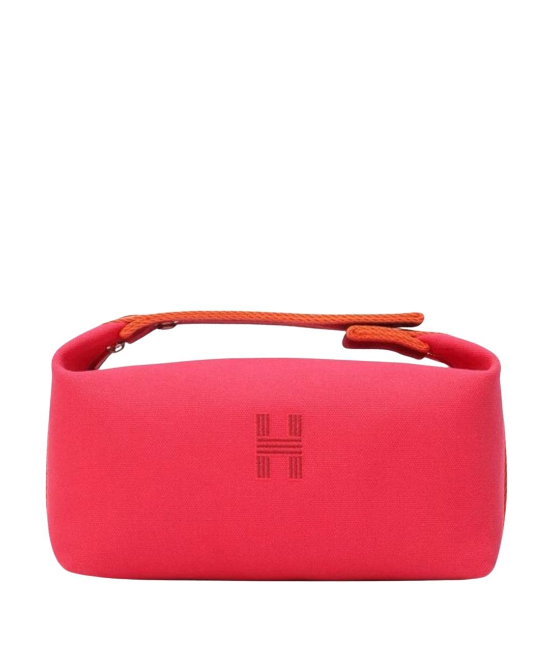 HERMES Фуксия хлопковая косметичка, фото 1