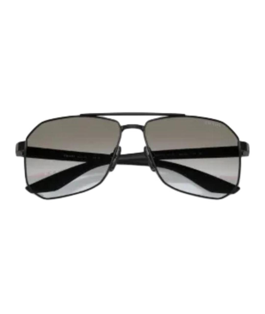 PRADA Черные металлические солнцезащитные очки, фото 3
