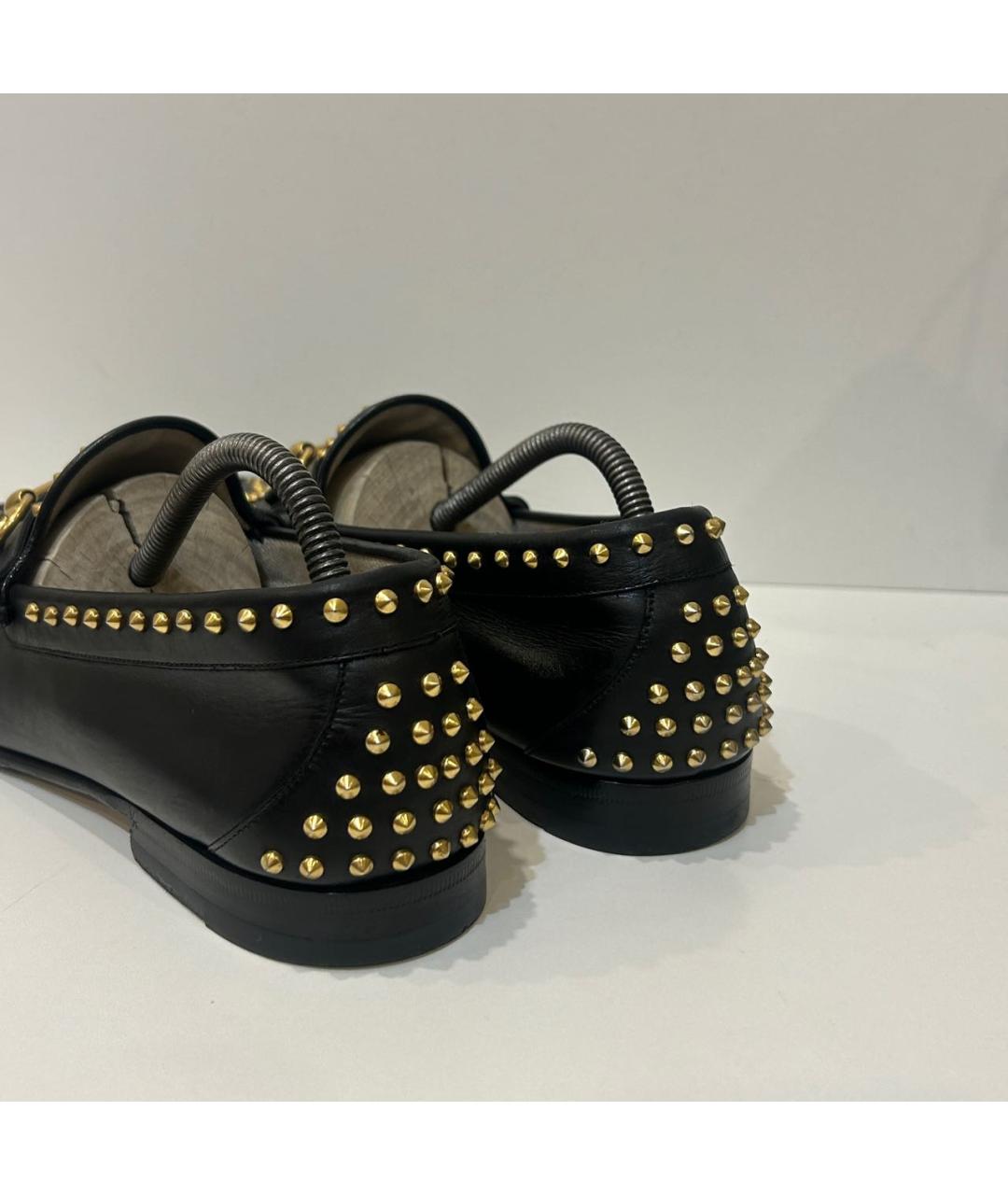 GUCCI Черные кожаные мокасины, фото 5