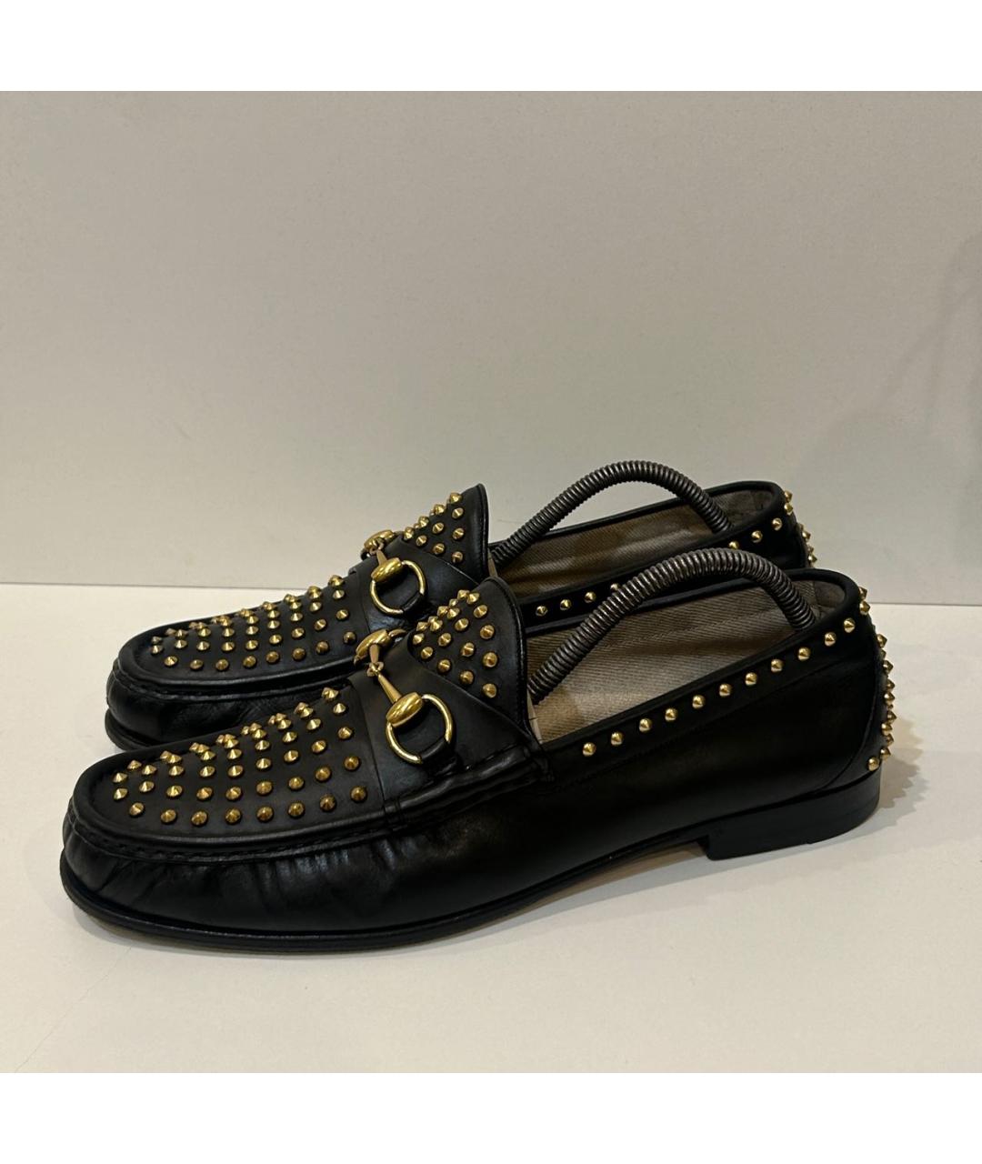 GUCCI Черные кожаные мокасины, фото 8