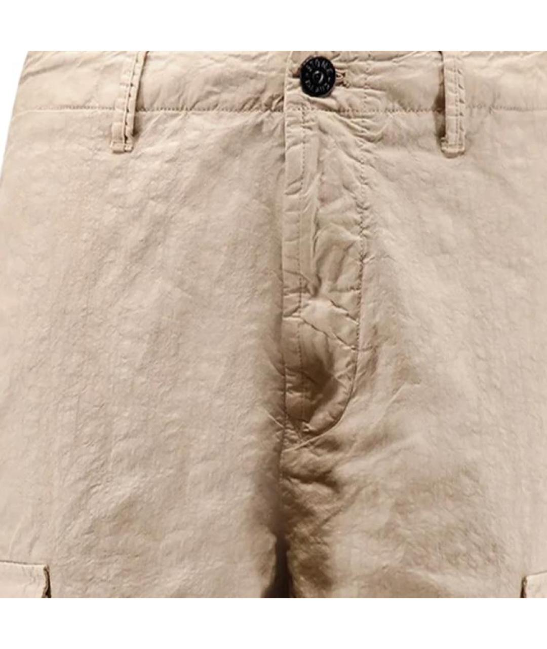 STONE ISLAND Коричневые шорты, фото 3