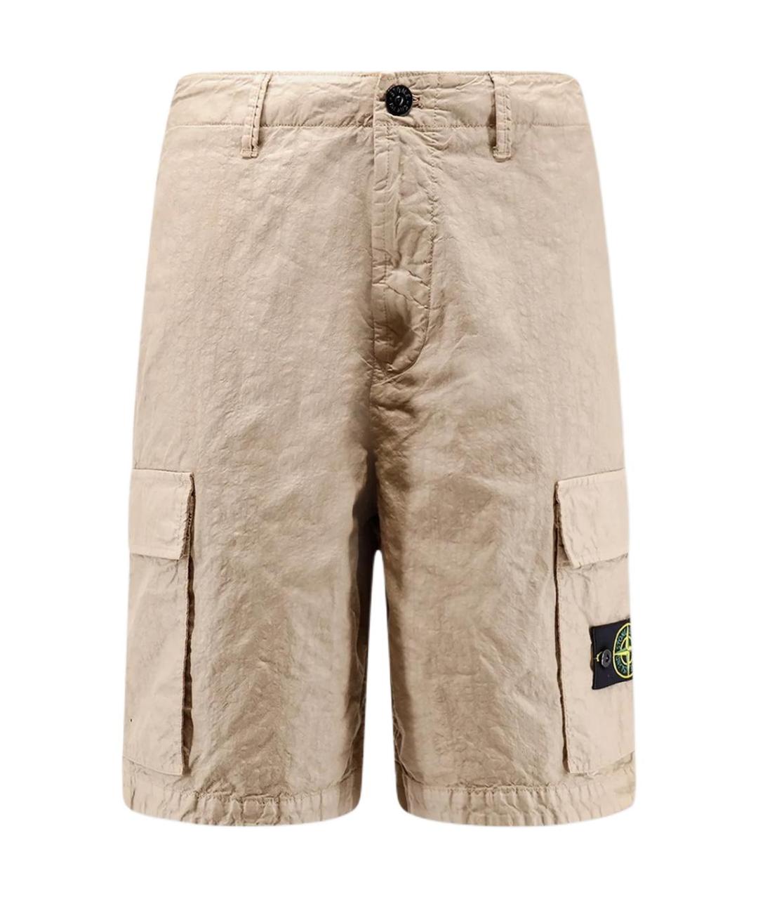 STONE ISLAND Коричневые шорты, фото 1