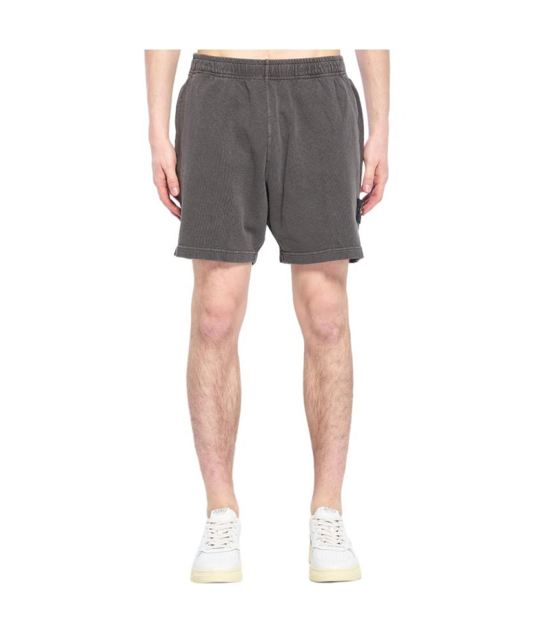 STONE ISLAND Серые шорты, фото 6