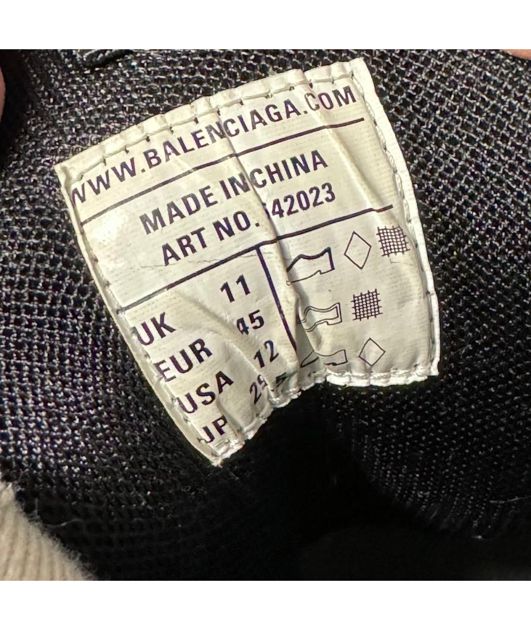 BALENCIAGA Оранжевые текстильные низкие кроссовки / кеды, фото 5