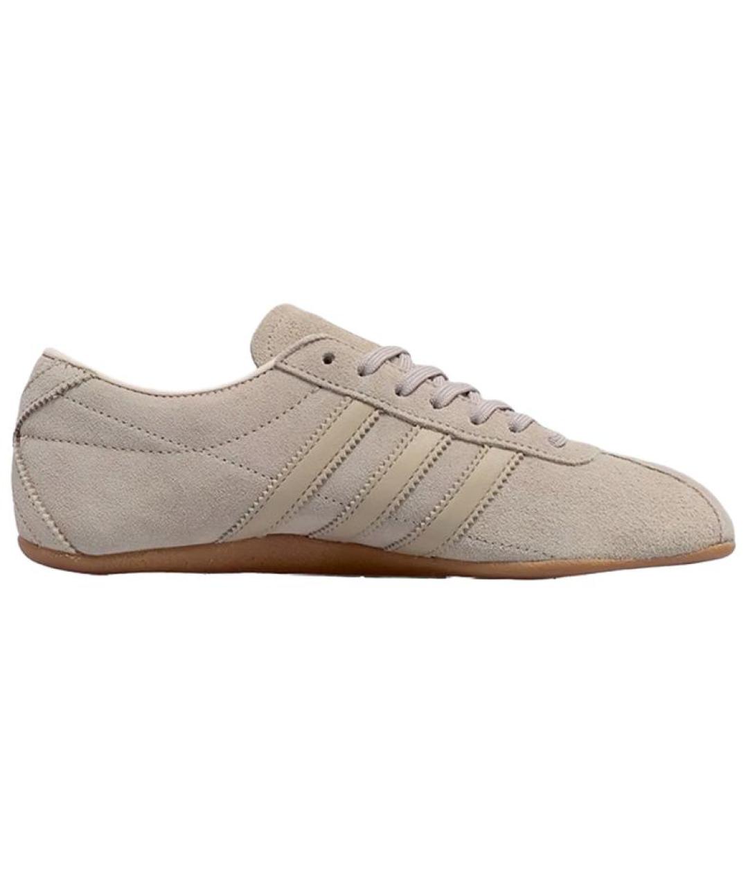 ADIDAS Бежевые замшевые кеды, фото 2