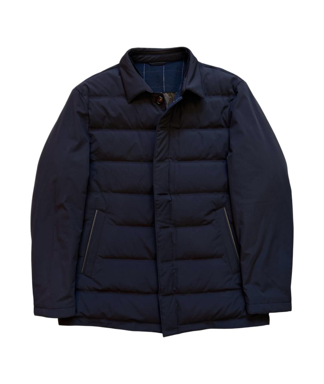 ZEGNA Темно-синий пуховик, фото 1
