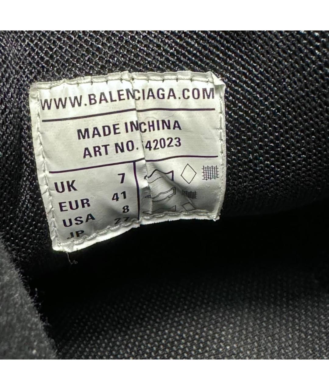 BALENCIAGA Желтые текстильные низкие кроссовки / кеды, фото 8