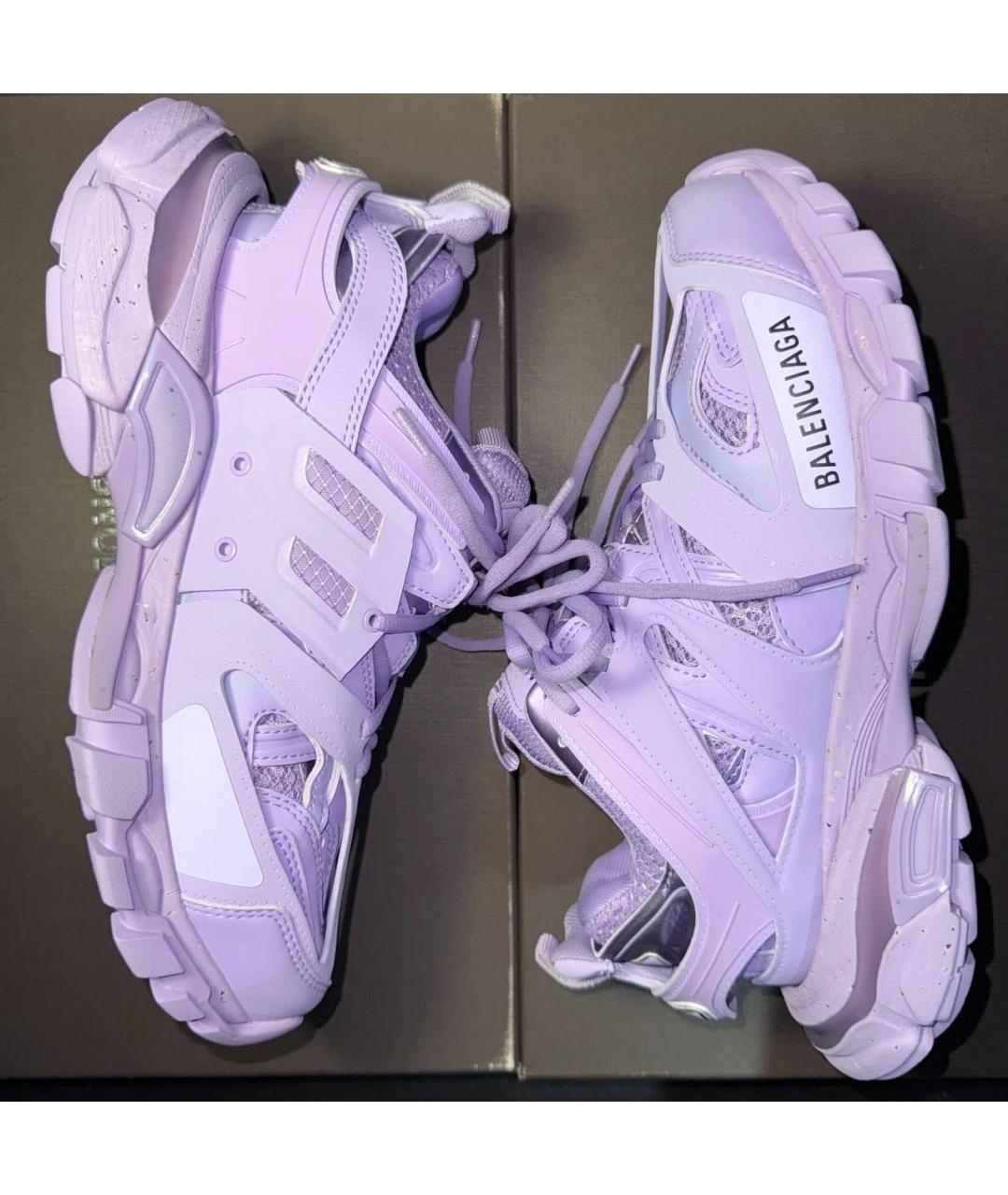 BALENCIAGA Фиолетовые текстильные кроссовки, фото 3