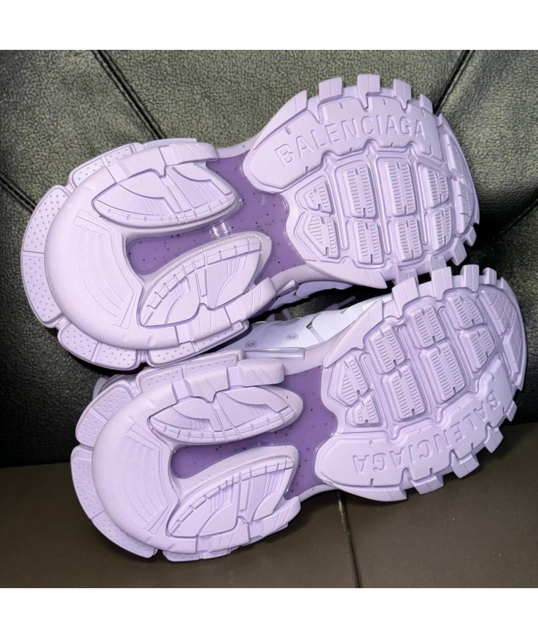 BALENCIAGA Фиолетовые текстильные кроссовки, фото 7