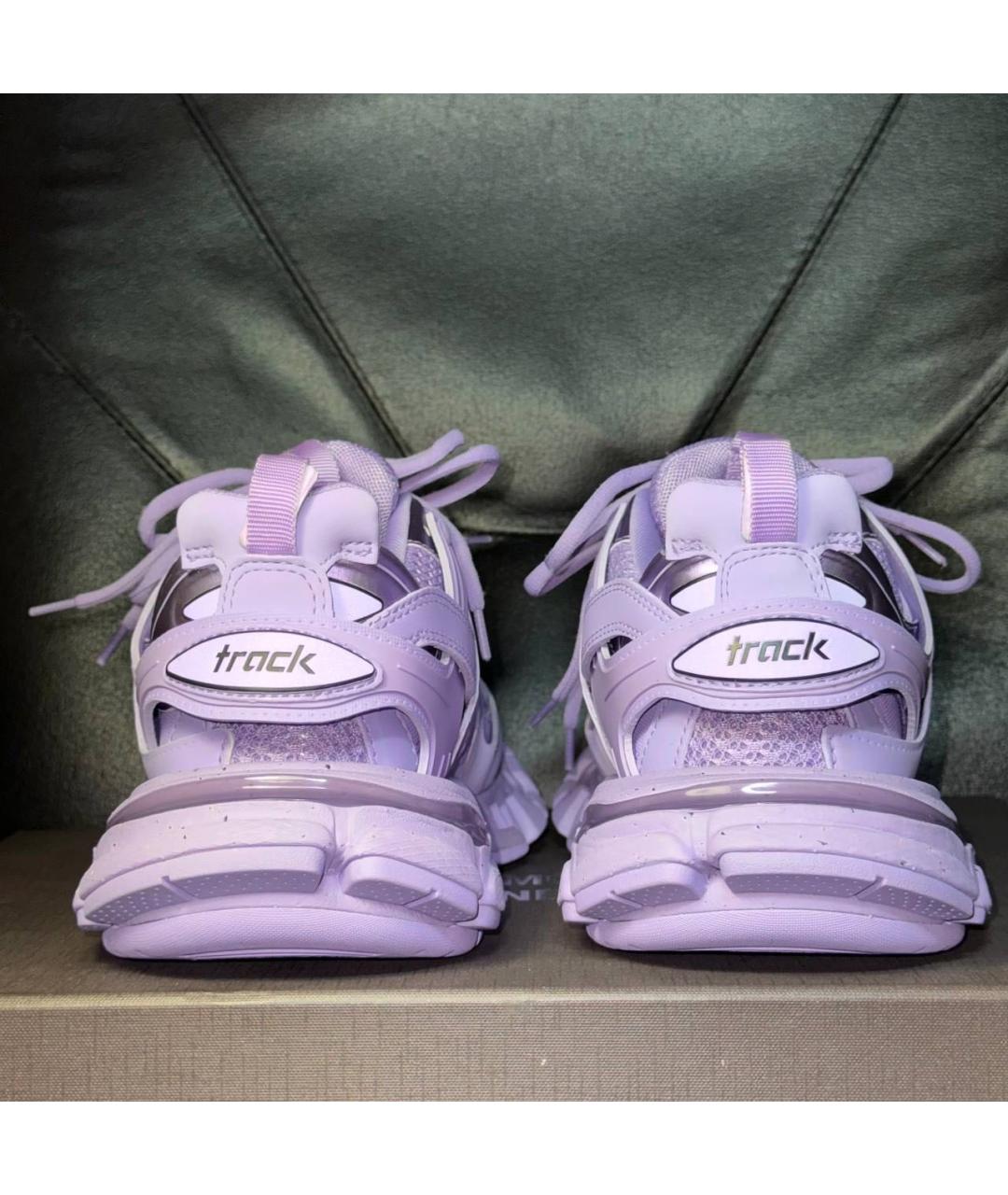 BALENCIAGA Фиолетовые текстильные кроссовки, фото 2