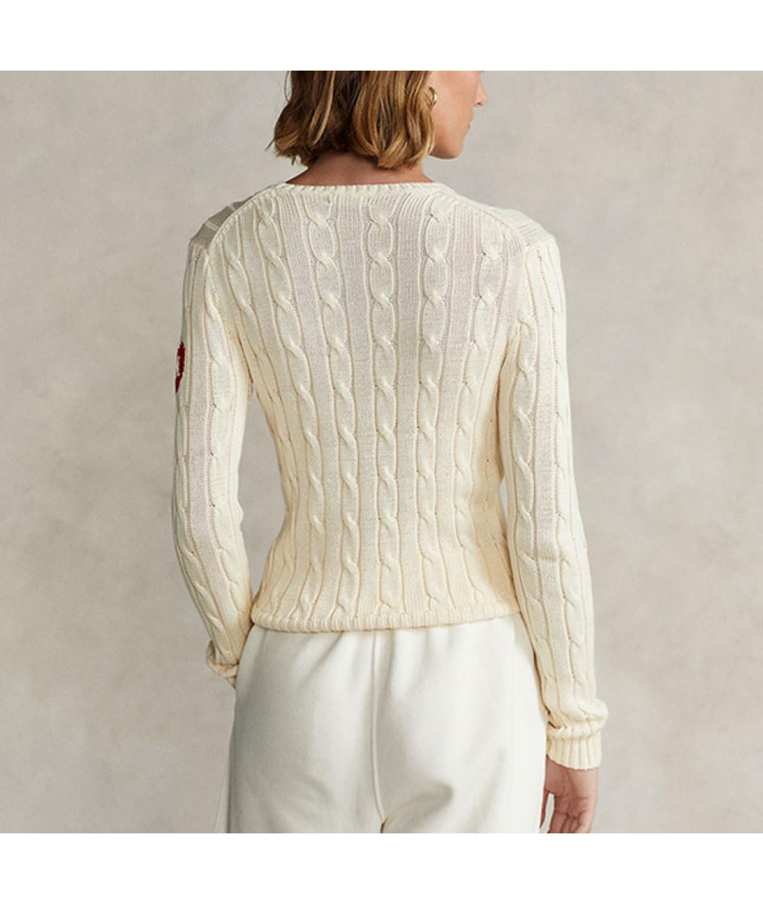 POLO RALPH LAUREN Бежевый джемпер / свитер, фото 4