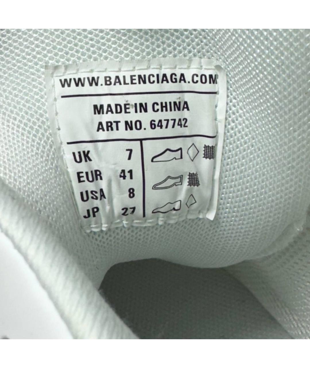 BALENCIAGA Бежевые текстильные кроссовки, фото 5